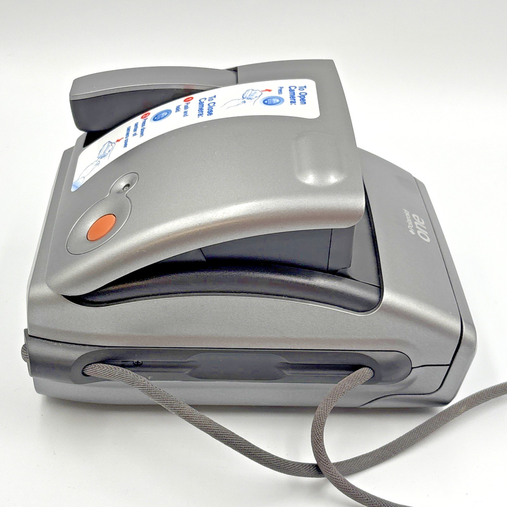 Polaroid One 600 Instant Film Camera Silver Folding Untested - Picture 5 of 6